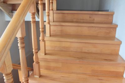 Completed Wooden Staircase