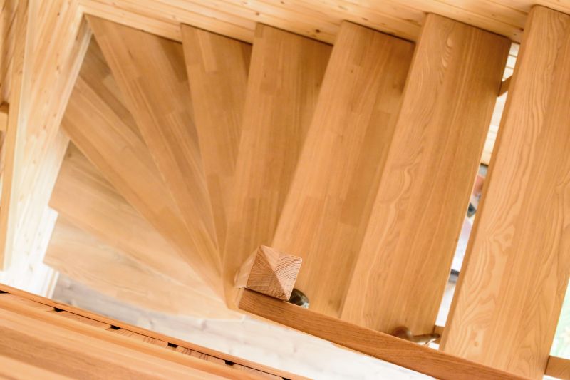 Spiral Wood Stairs